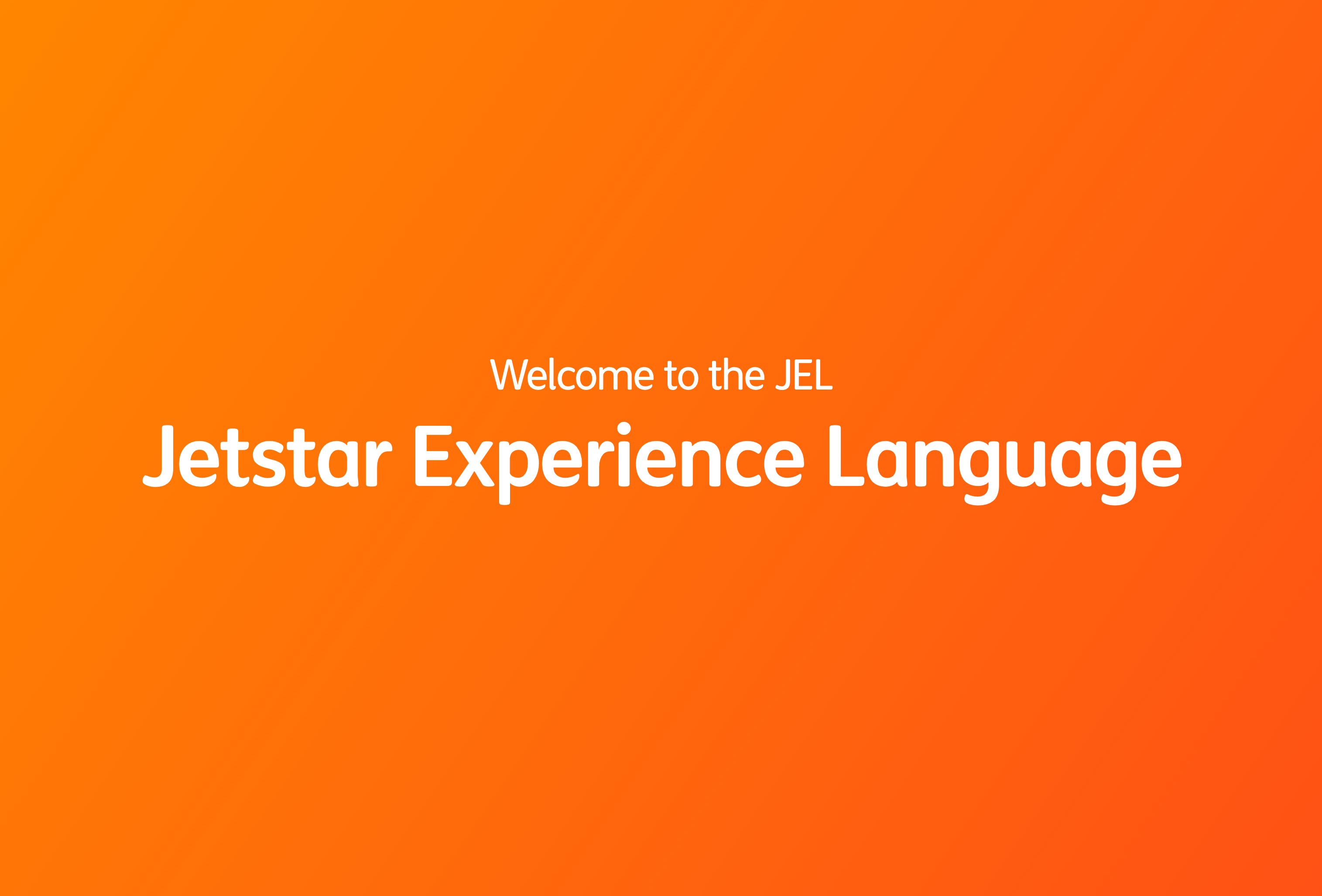 Jetstar Experience Language
